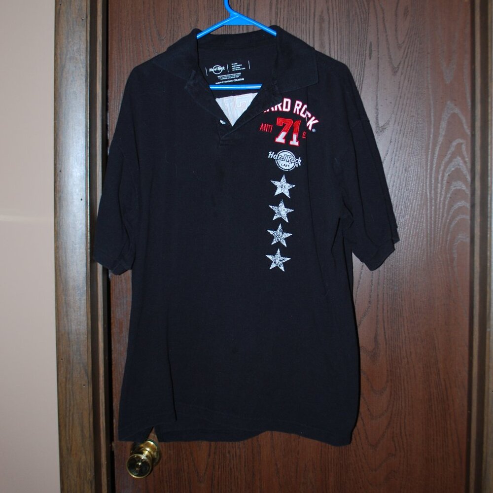 Hard Rock Cleveland Black Polo Shirt - XXL